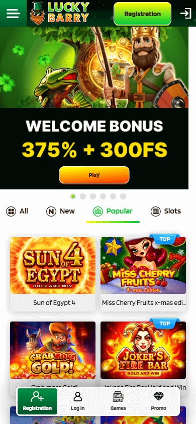 Lucky Barry Casino Mobile screenshot